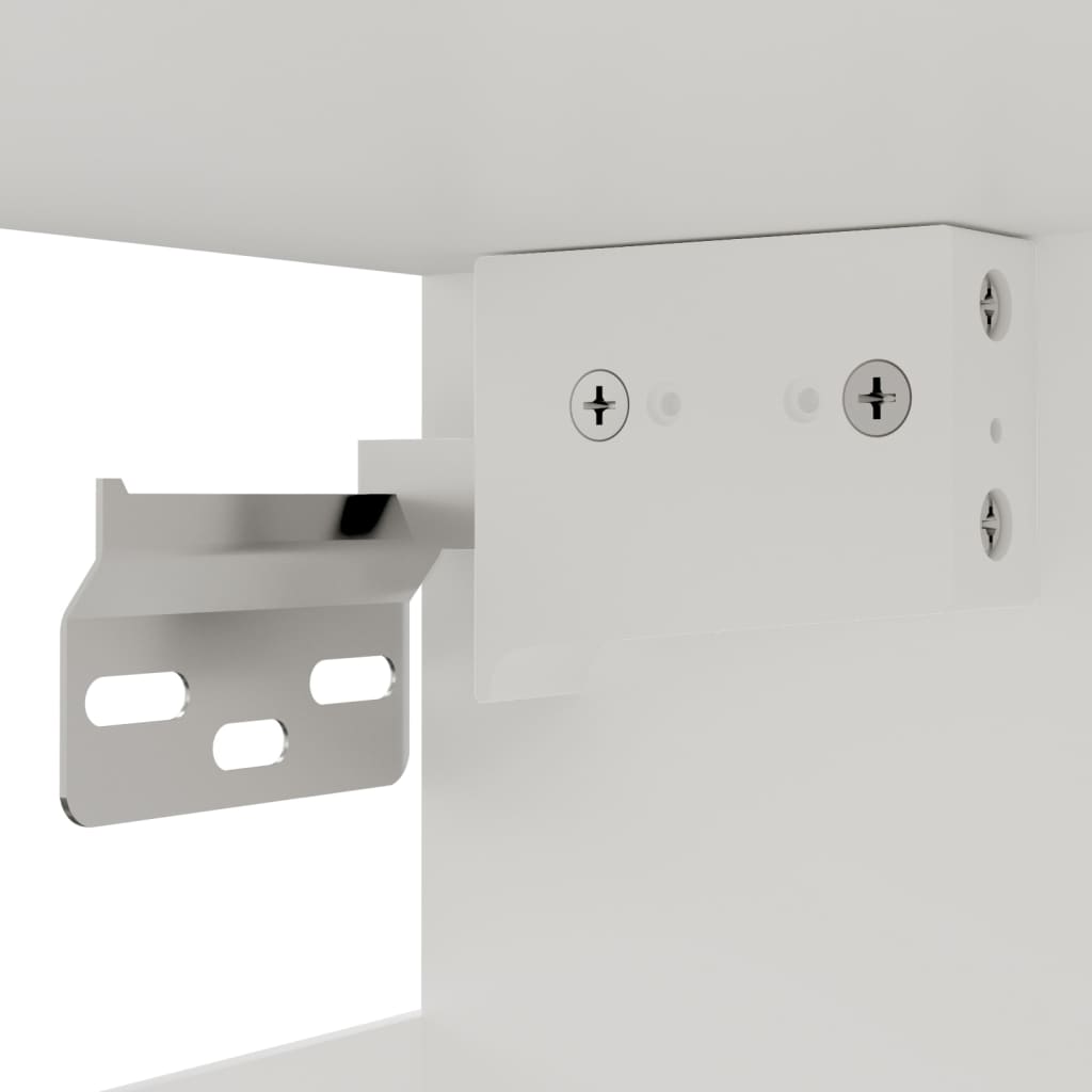 Kaappi valkoinen 34,5x34x180 cm tekninen puu - Sisustajankoti.fi