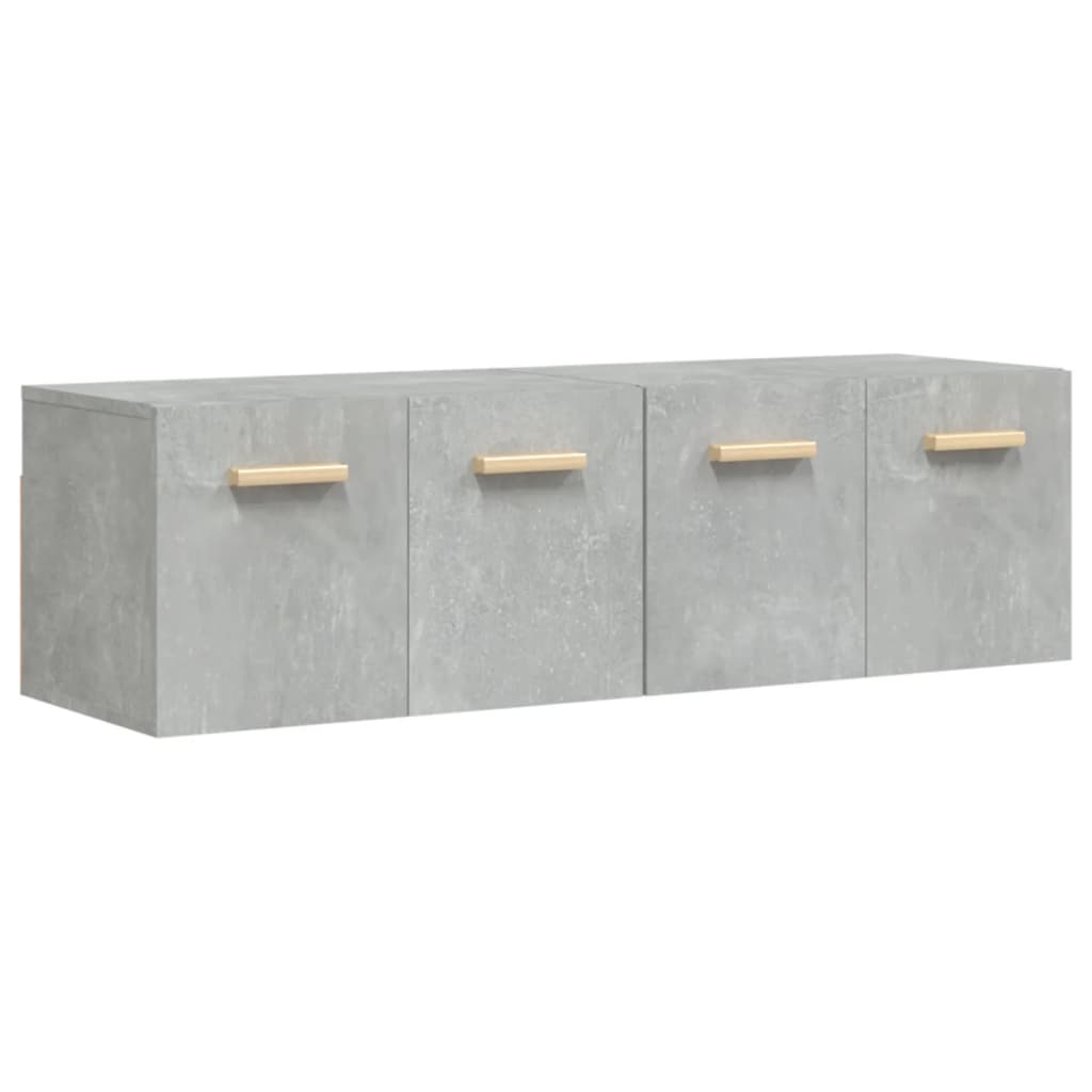 Seinäkaapit 2 kpl betoninharmaa 60x36,5x35 cm tekninen puu - Sisustajankoti.fi