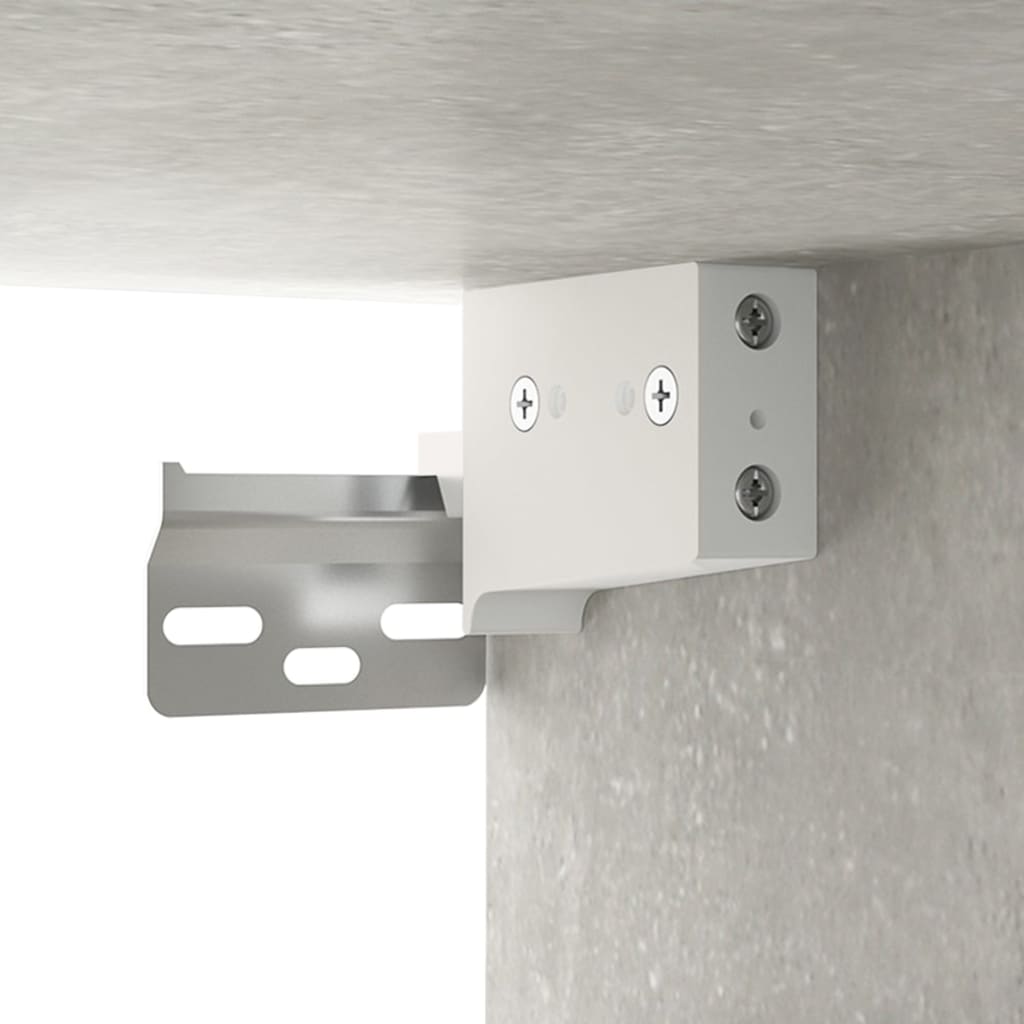 Seinäkaapit 2 kpl betoninharmaa 60x36,5x35 cm tekninen puu - Sisustajankoti.fi