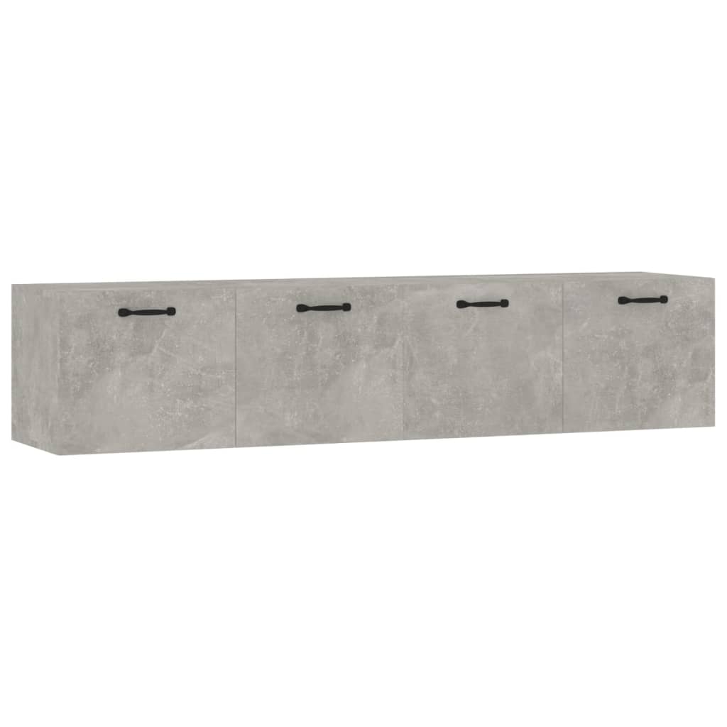 Seinäkaapit 2 kpl betoninharmaa 60x36,5x35 cm tekninen puu - Sisustajankoti.fi