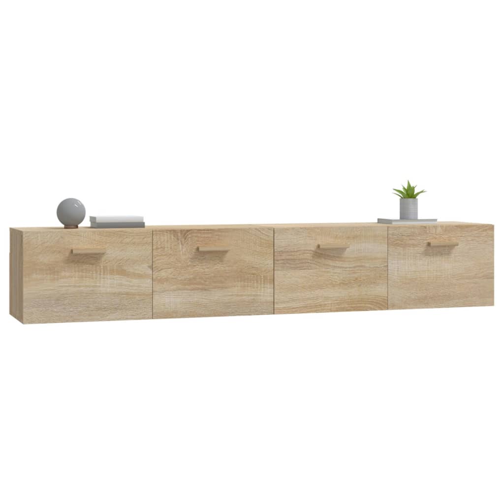 Seinäkaapit 2 kpl Sonoma-tammi 100x36,5x35 cm tekninen puu - Sisustajankoti.fi