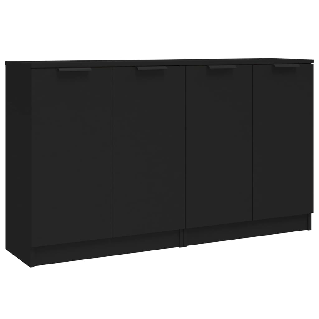 Senkit 2 kpl musta 60x30x70 cm tekninen puu - Sisustajankoti.fi