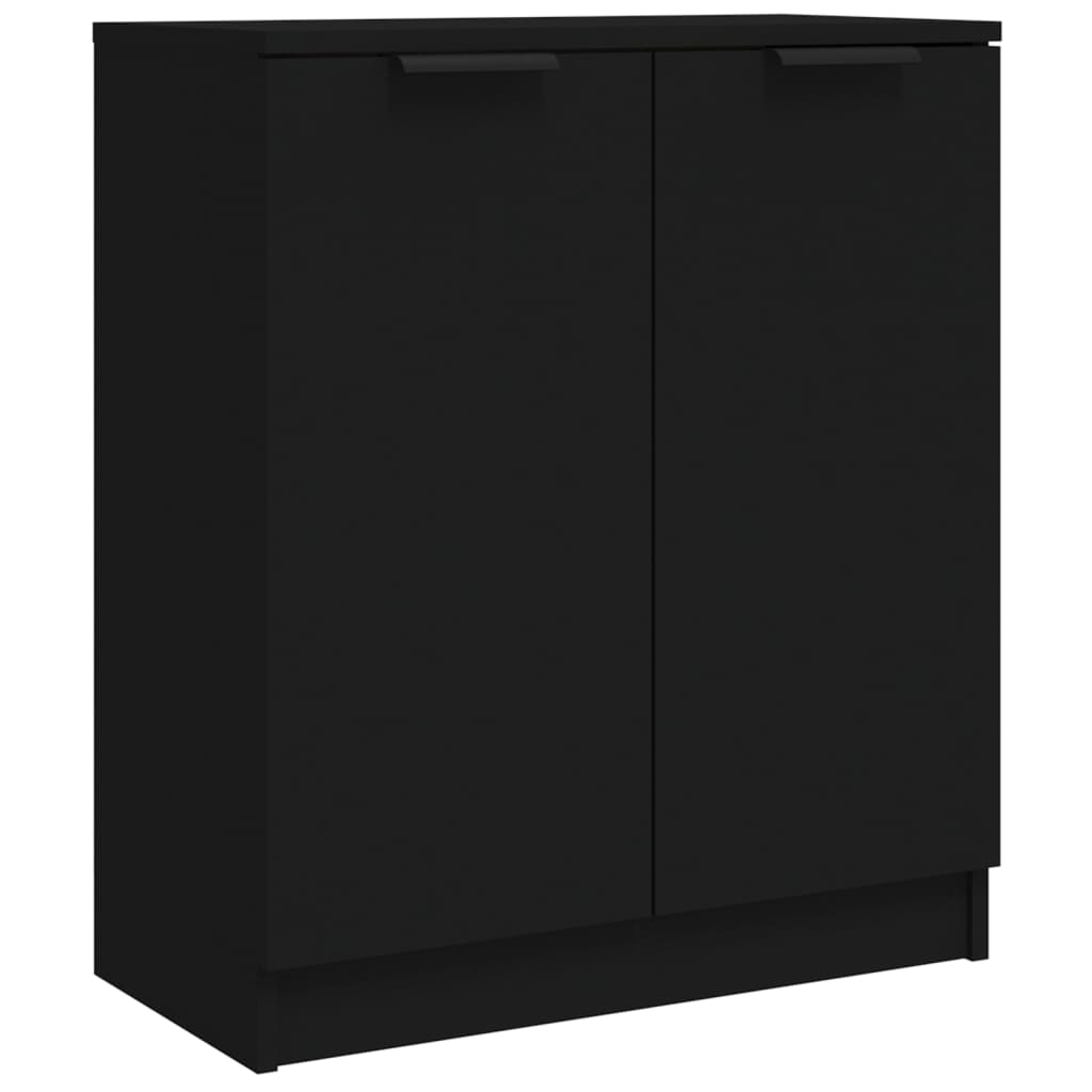 Senkit 2 kpl musta 60x30x70 cm tekninen puu - Sisustajankoti.fi