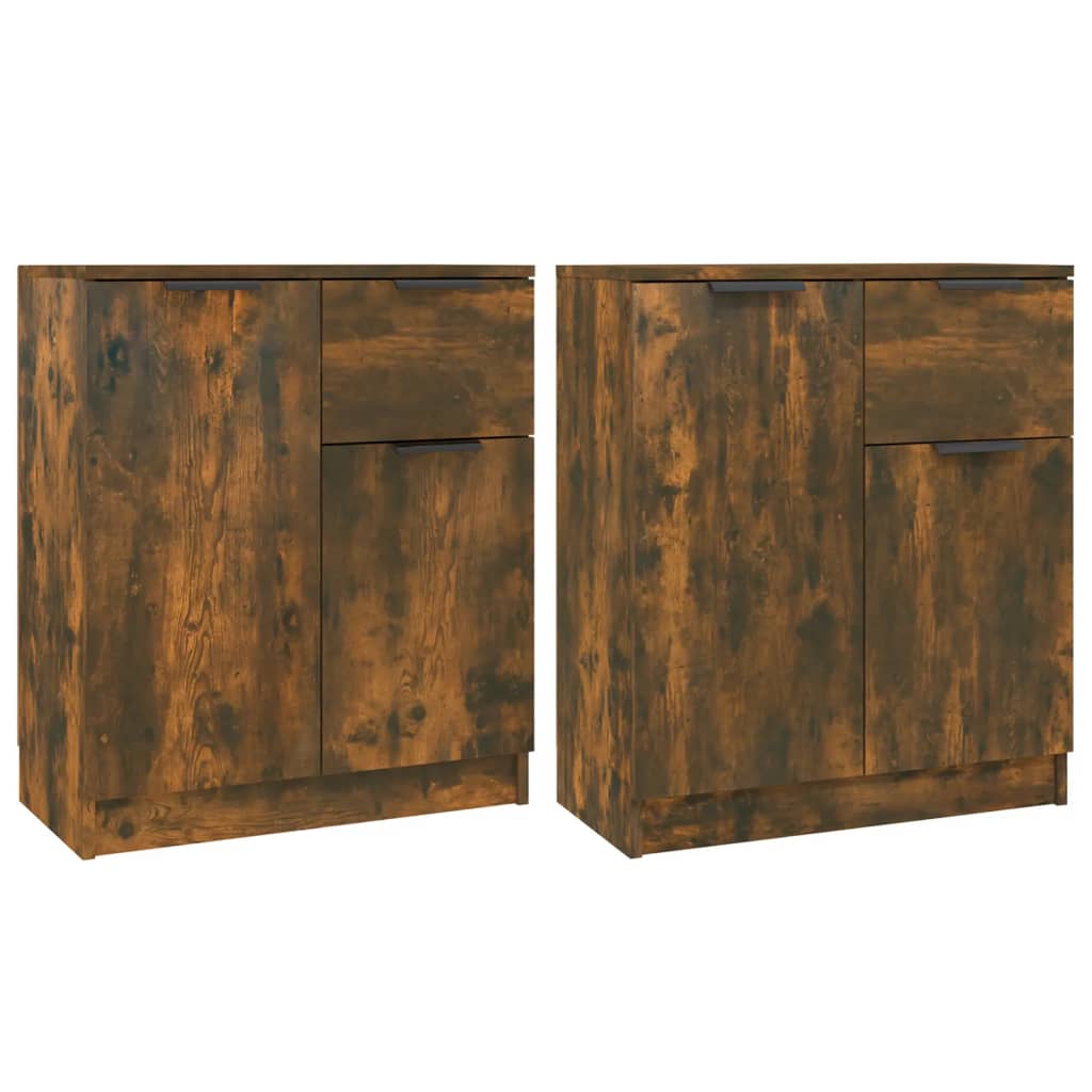 Senkit 2 kpl savutammi 60x30x70 cm tekninen puu - Sisustajankoti.fi