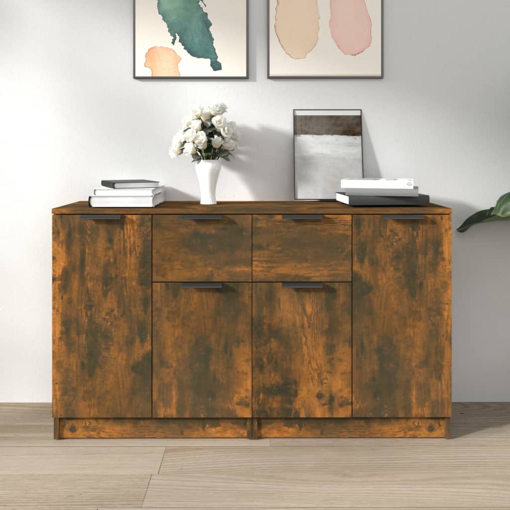 Senkit 2 kpl savutammi 60x30x70 cm tekninen puu - Sisustajankoti.fi