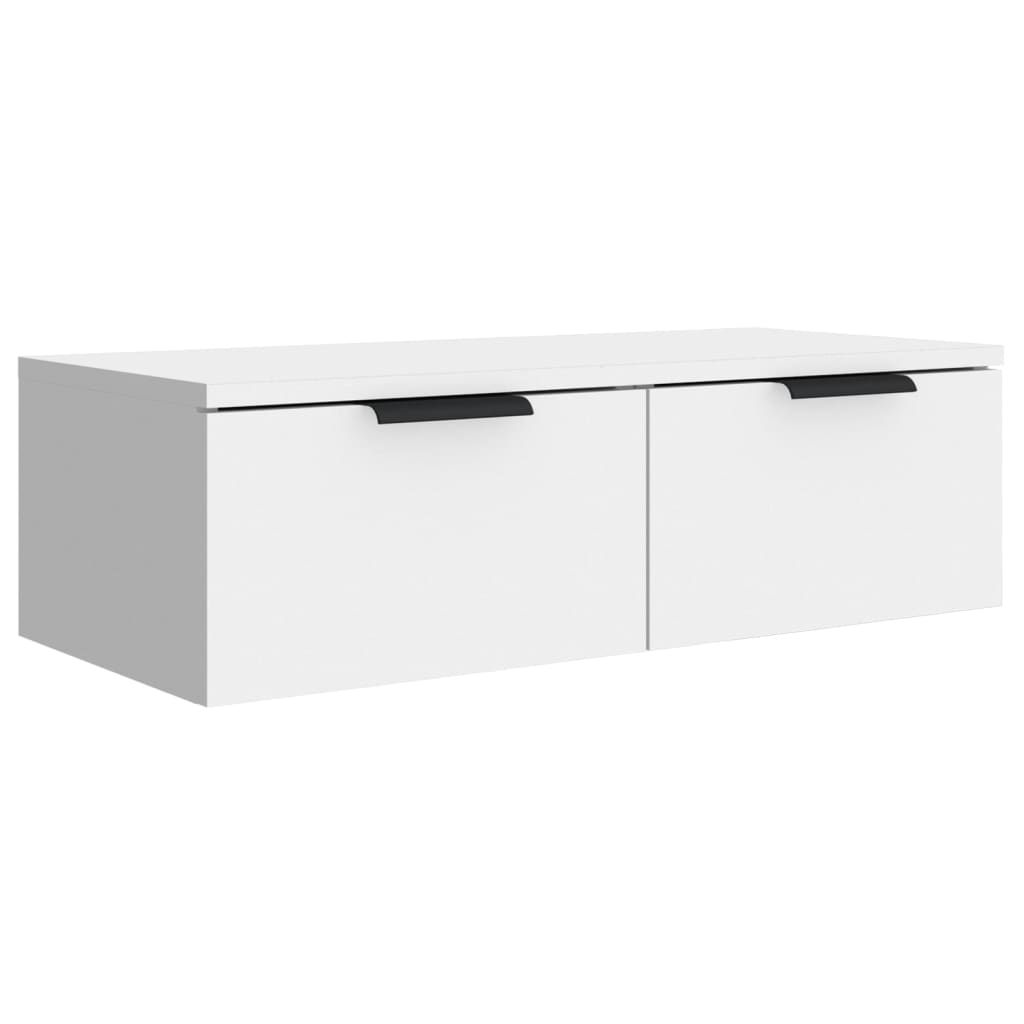 Seinäkaapit 2 kpl valkoinen 68x30x20 cm tekninen puu - Sisustajankoti.fi