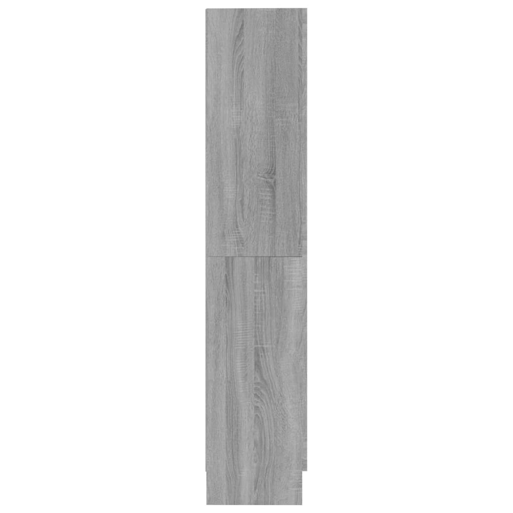 Kirjakaappi harmaa Sonoma 82,5x30,5x150 cm tekninen puu - Sisustajankoti.fi