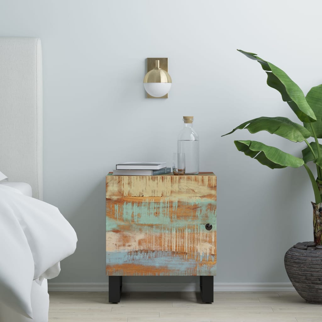 Yöpöydät 2 kpl 40x33x46 cm kierrätetty täyspuu - Sisustajankoti.fi