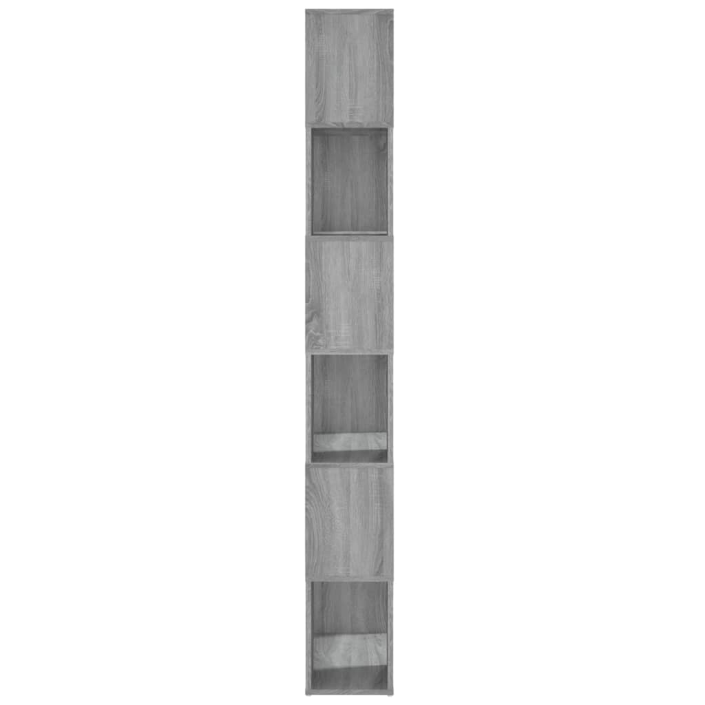 Kirjahylly/tilanjakaja harmaa Sonoma 60x24x186 cm - Sisustajankoti.fi