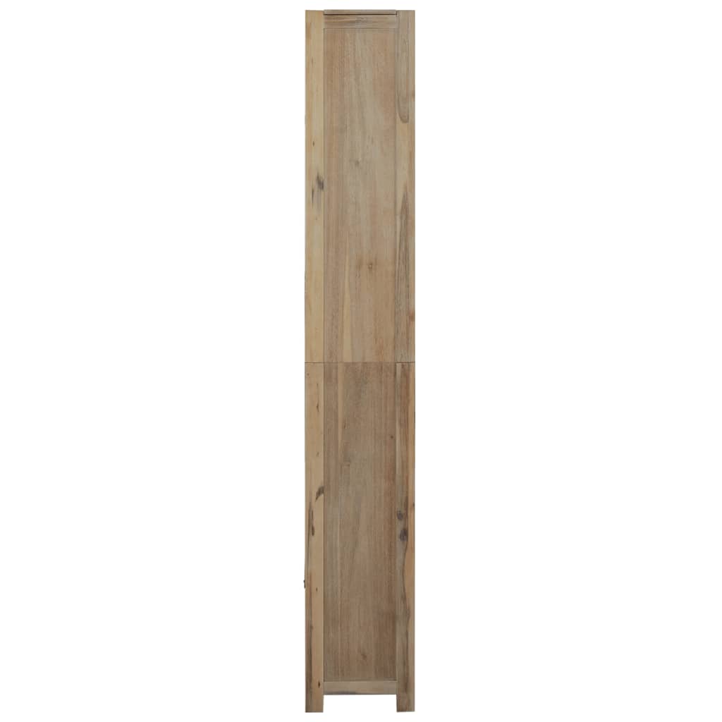 Kirjahylly 7 tasoa 80x30x200 cm täysi akaasiapuu - Sisustajankoti.fi