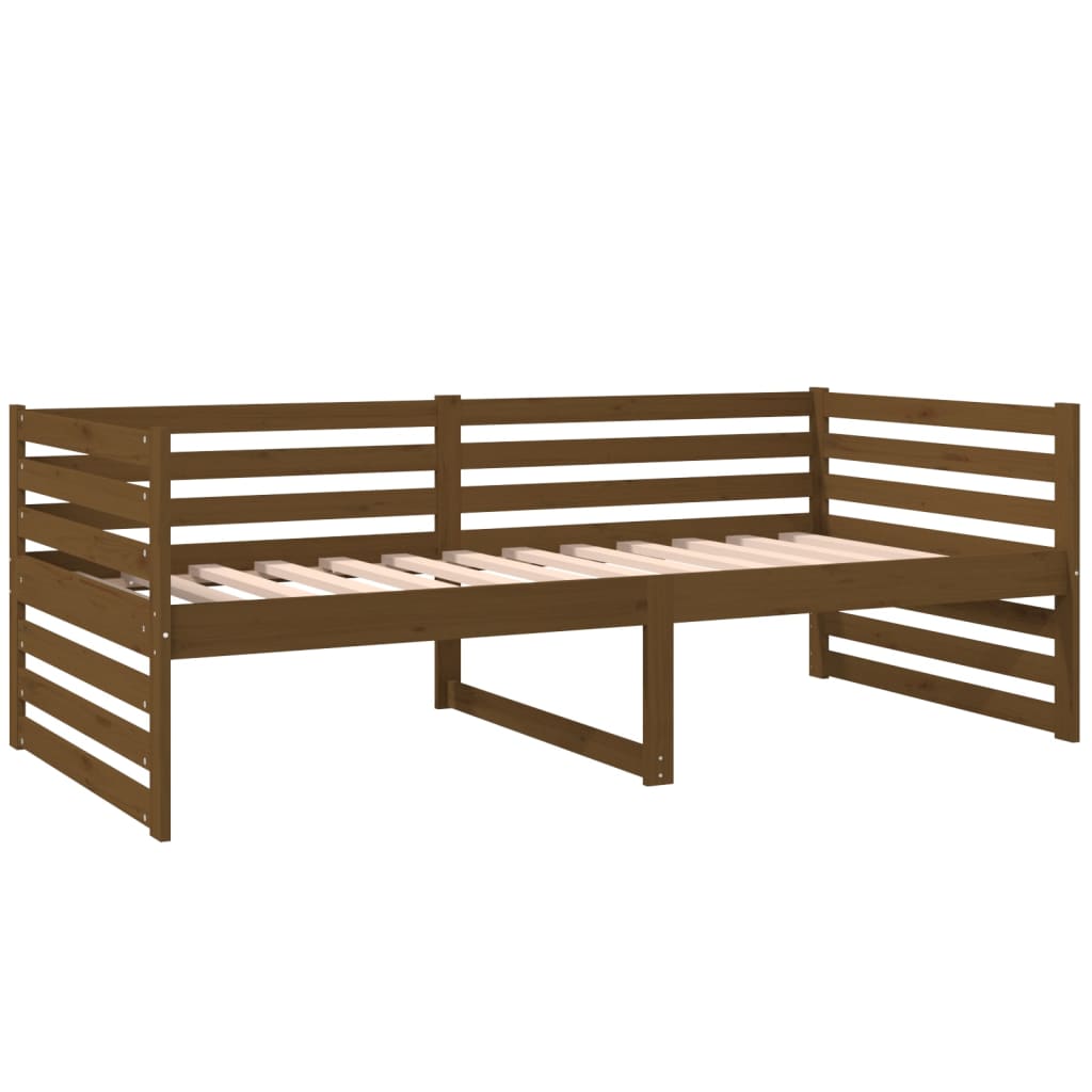 Sohvasänky hunajanruskea 90x190 cm täysi mänty - Sisustajankoti.fi