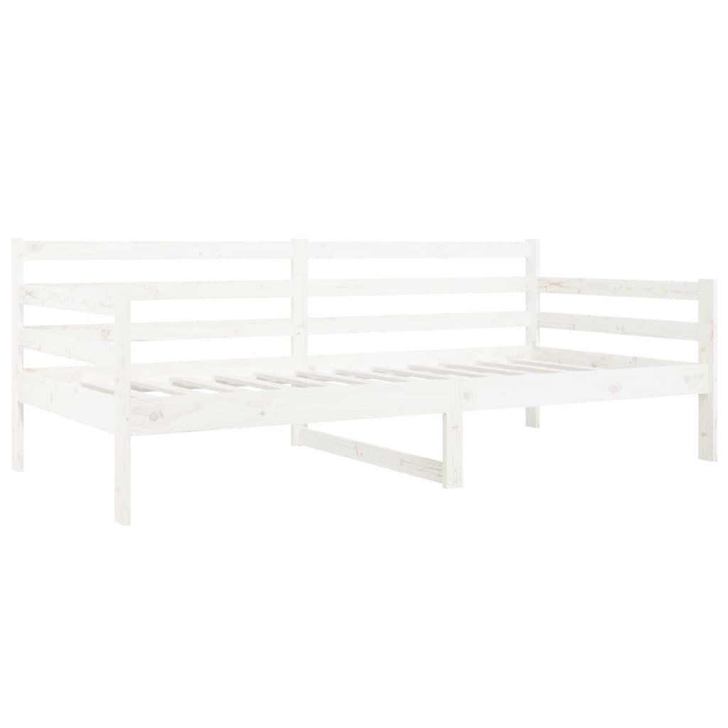 Sohvasänky valkoinen 80x200 cm täysi mänty - Sisustajankoti.fi