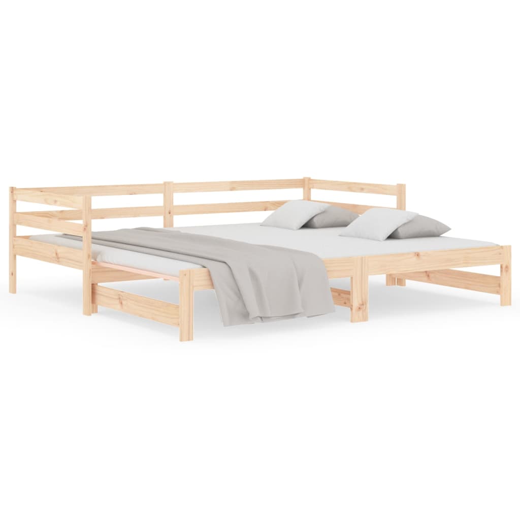 Sohvasänky ulosvedettävä 2x (80x200) cm täysi mänty - Sisustajankoti.fi
