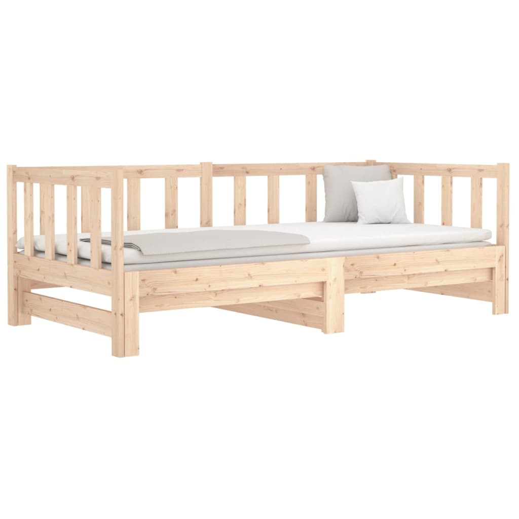 Sohvasänky ulosvedettävä 2x (80x200) cm täysi mänty - Sisustajankoti.fi