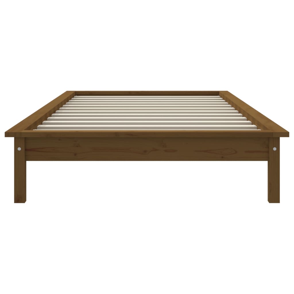 Sängynrunko hunajanrusk 75x190 cm täysi mänty 2FT6 Small Single - Sisustajankoti.fi