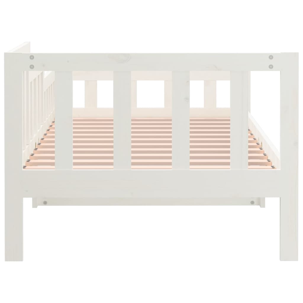 Sohvasänky valkoinen 90x190 cm täysi mänty - Sisustajankoti.fi