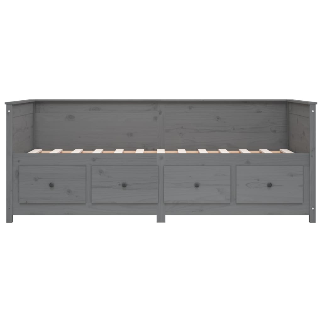 Sohvasänky harmaa 80x200 cm täysi mänty - Sisustajankoti.fi