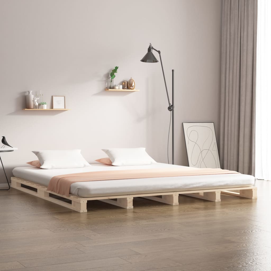 Sängynrunko 135x190 cm täysi mänty 4FT6 Double - Sisustajankoti.fi