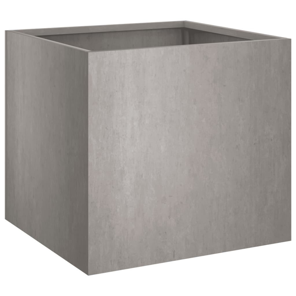 Kukkalaatikko harmaa 32x30x29 cm Corten teräs - Sisustajankoti.fi