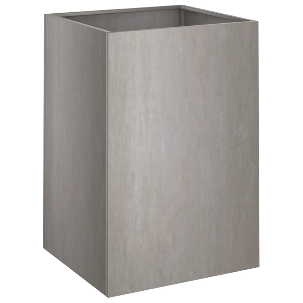 Kukkalaatikko harmaa 52x48x75 cm Corten teräs - Sisustajankoti.fi