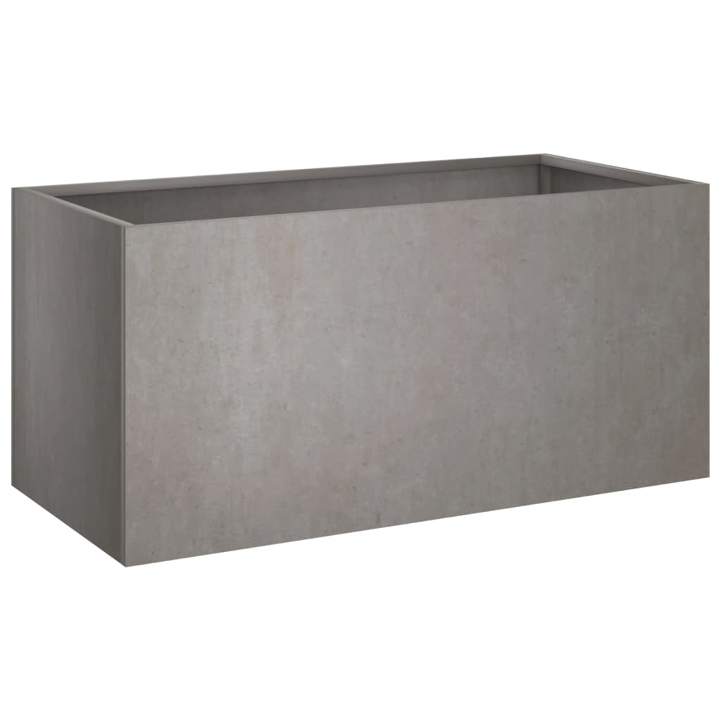 Kukkalaatikko harmaa 62x30x29 cm Corten teräs - Sisustajankoti.fi