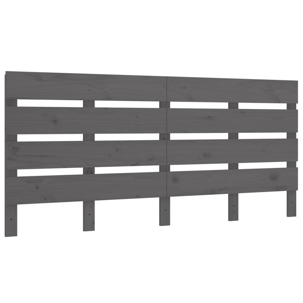 Sängynrunko harmaa 135x190 cm täysi mänty 4FT6 Double - Sisustajankoti.fi