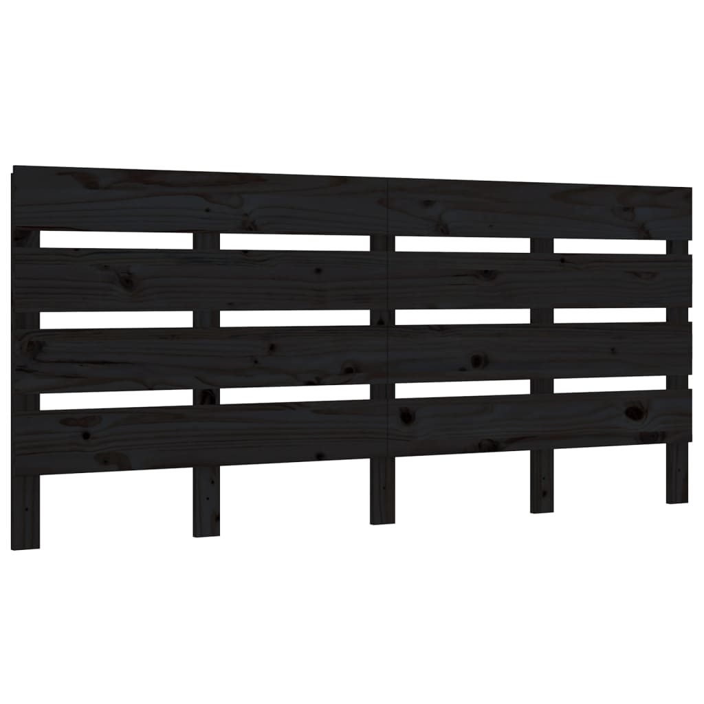 Sängynrunko musta 135x190 cm täysi mänty 4FT6 Double - Sisustajankoti.fi