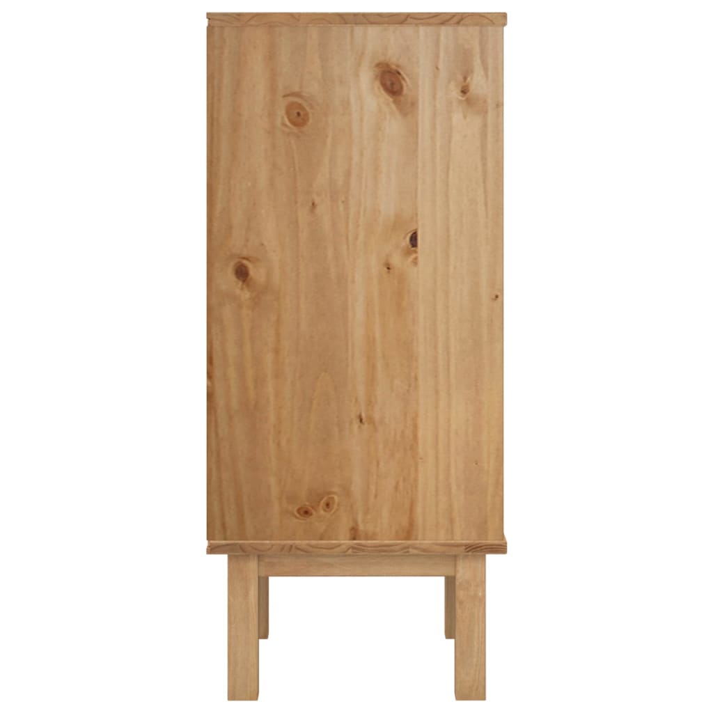 Lipasto OTTA ruskea ja harmaa 46x39,5x90 cm täysi mänty - Sisustajankoti.fi