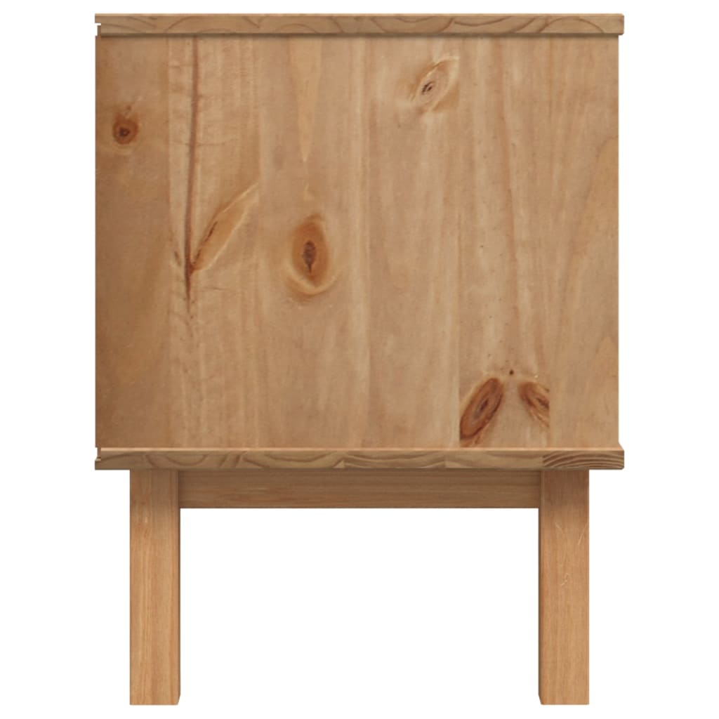 TV-taso OTTA ruskea ja harmaa 113,5x43x57 cm täysi mänty - Sisustajankoti.fi