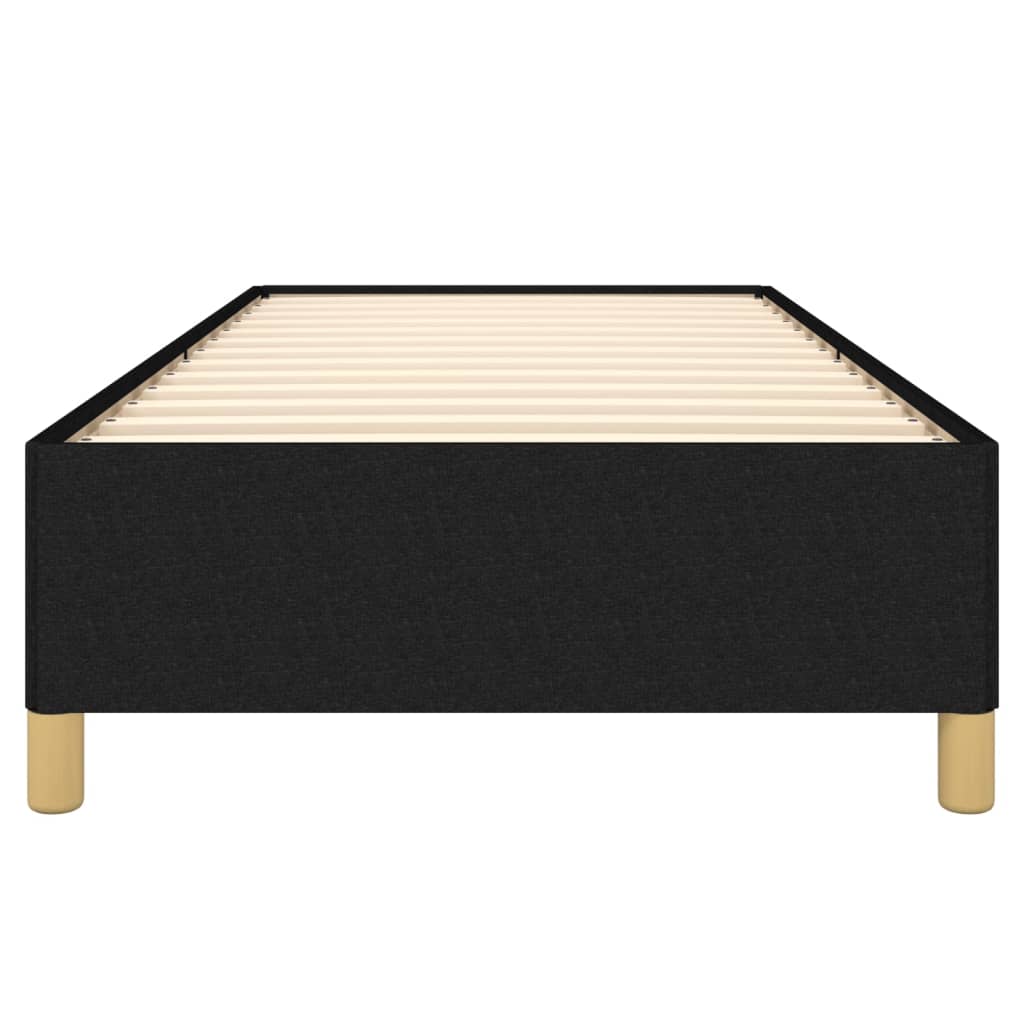 Sängynrunko musta 90x190 3FT Single kangas - Sisustajankoti.fi