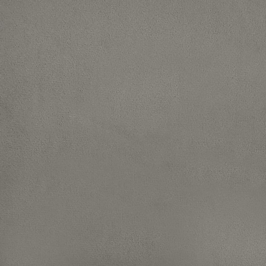 Sängynrunko vaaleanharmaa 135x190 cm 4FT6 Double sametti - Sisustajankoti.fi