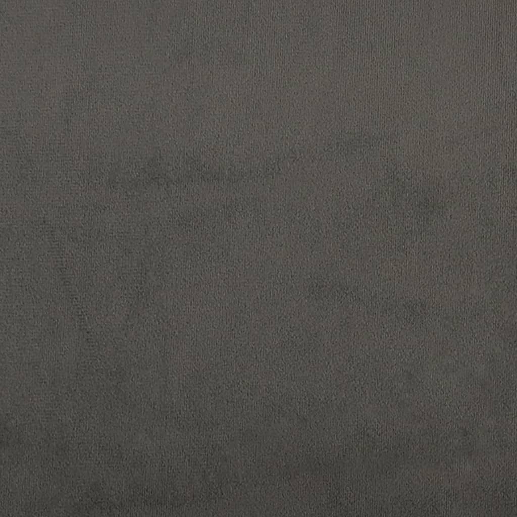 Sängynrunko päätylevyllä tummanharmaa 180x200cm sametti - Sisustajankoti.fi