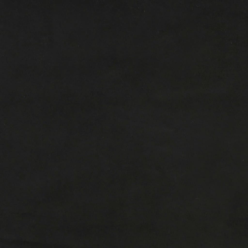 Sängynrunko päätylevyllä musta 180x200cm 6FT Super King sametti - Sisustajankoti.fi
