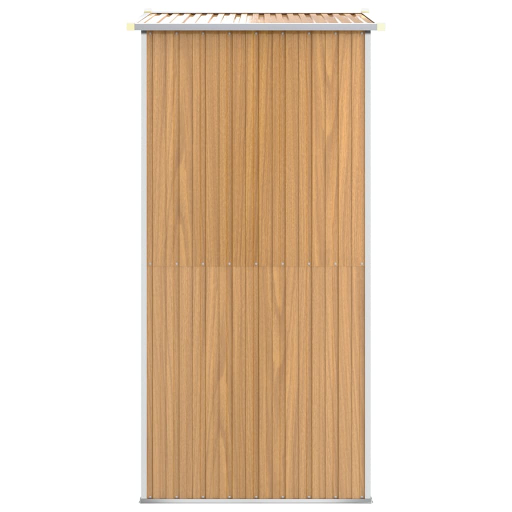 Puutarhavaja vaaleanruskea 192x108x223 cm galvanoitu teräs - Sisustajankoti.fi