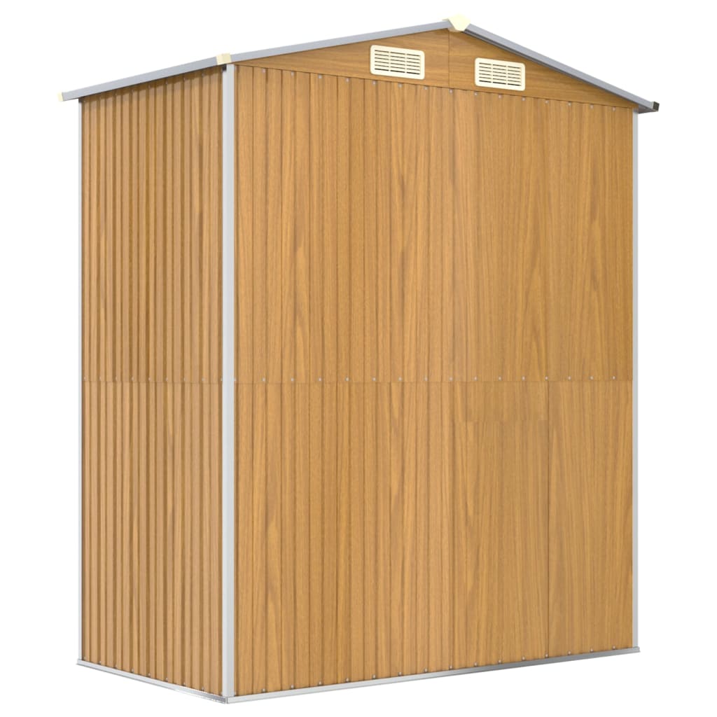 Puutarhavaja vaaleanruskea 192x108x223 cm galvanoitu teräs - Sisustajankoti.fi