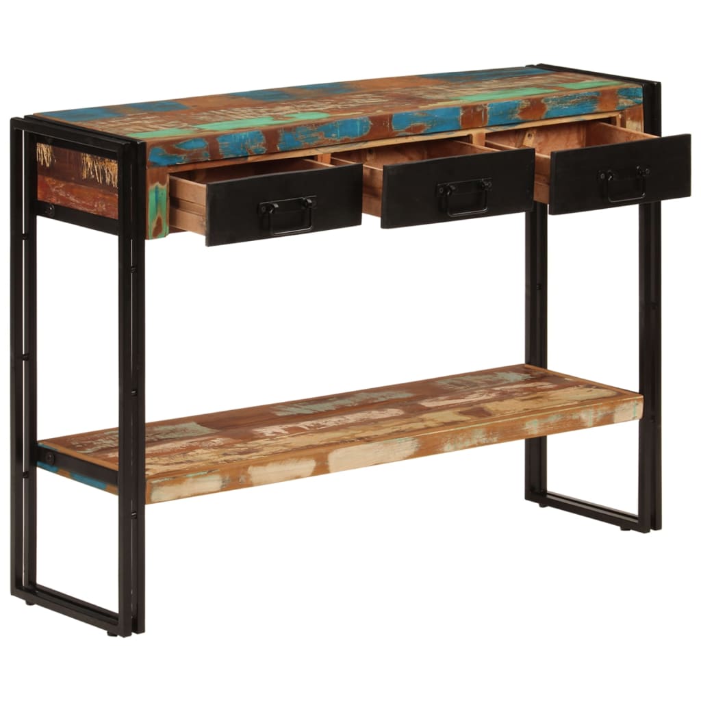 Konsolipöytä 110x30x76 cm kierrätetty täyspuu - Sisustajankoti.fi