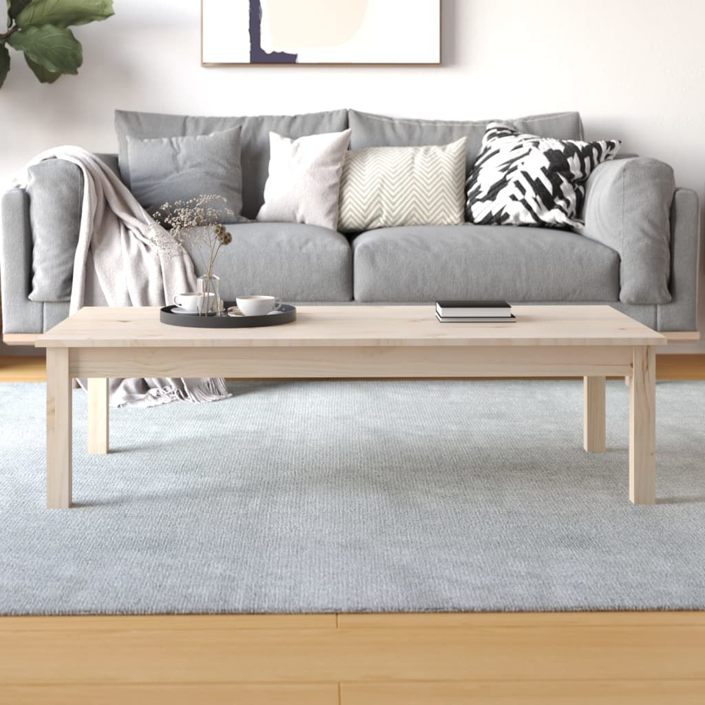 Sohvapöytä 110x50x30 cm täysi mänty - Sisustajankoti.fi