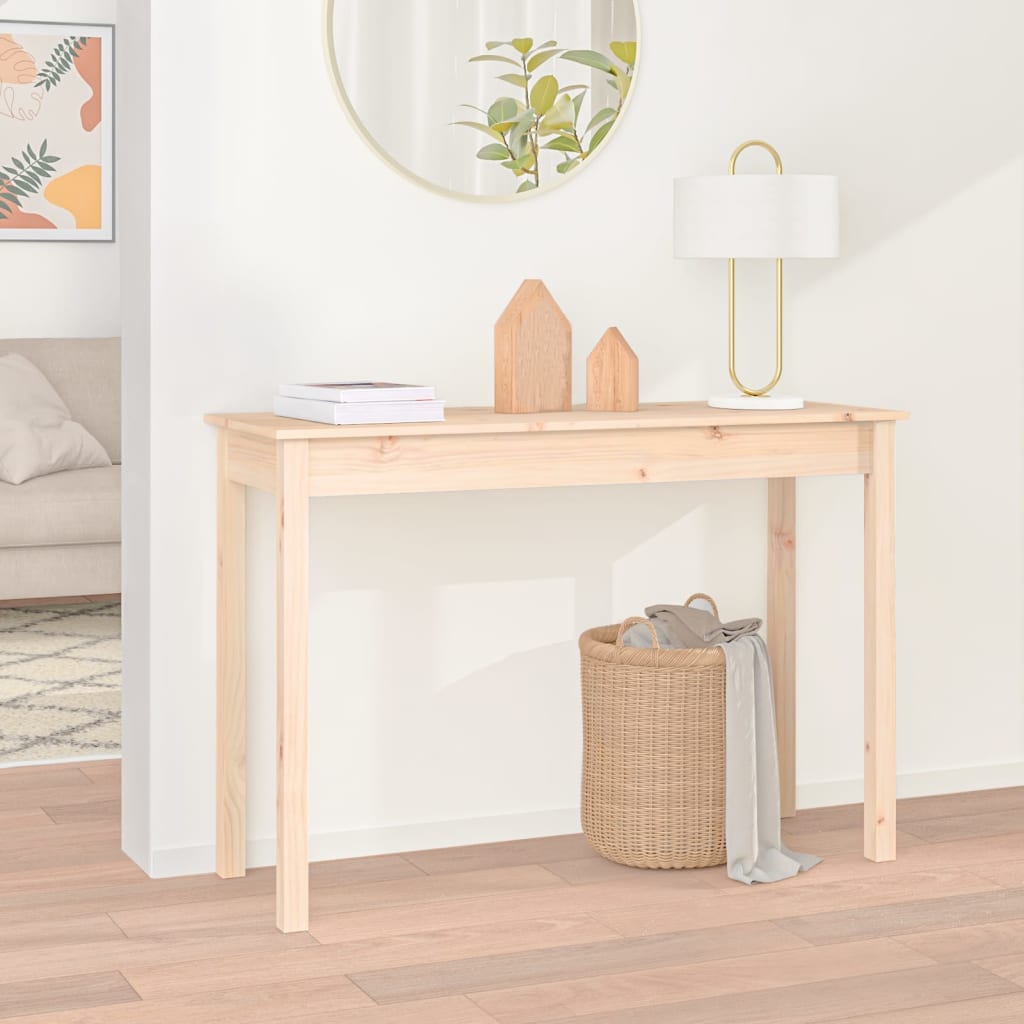 Konsolipöytä 110x40x75 cm täysi mänty - Sisustajankoti.fi