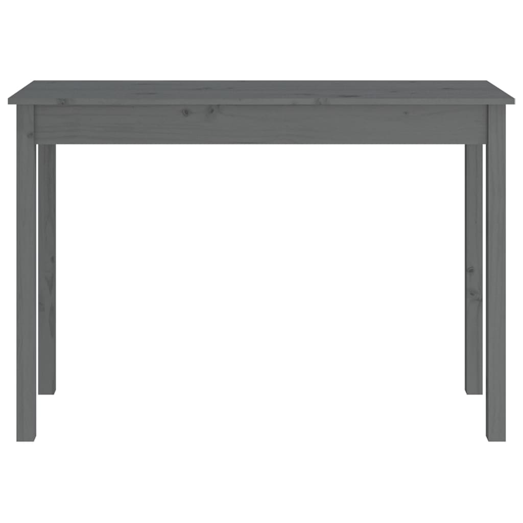 Konsolipöytä harmaa 110x40x75 cm täysi mänty - Sisustajankoti.fi