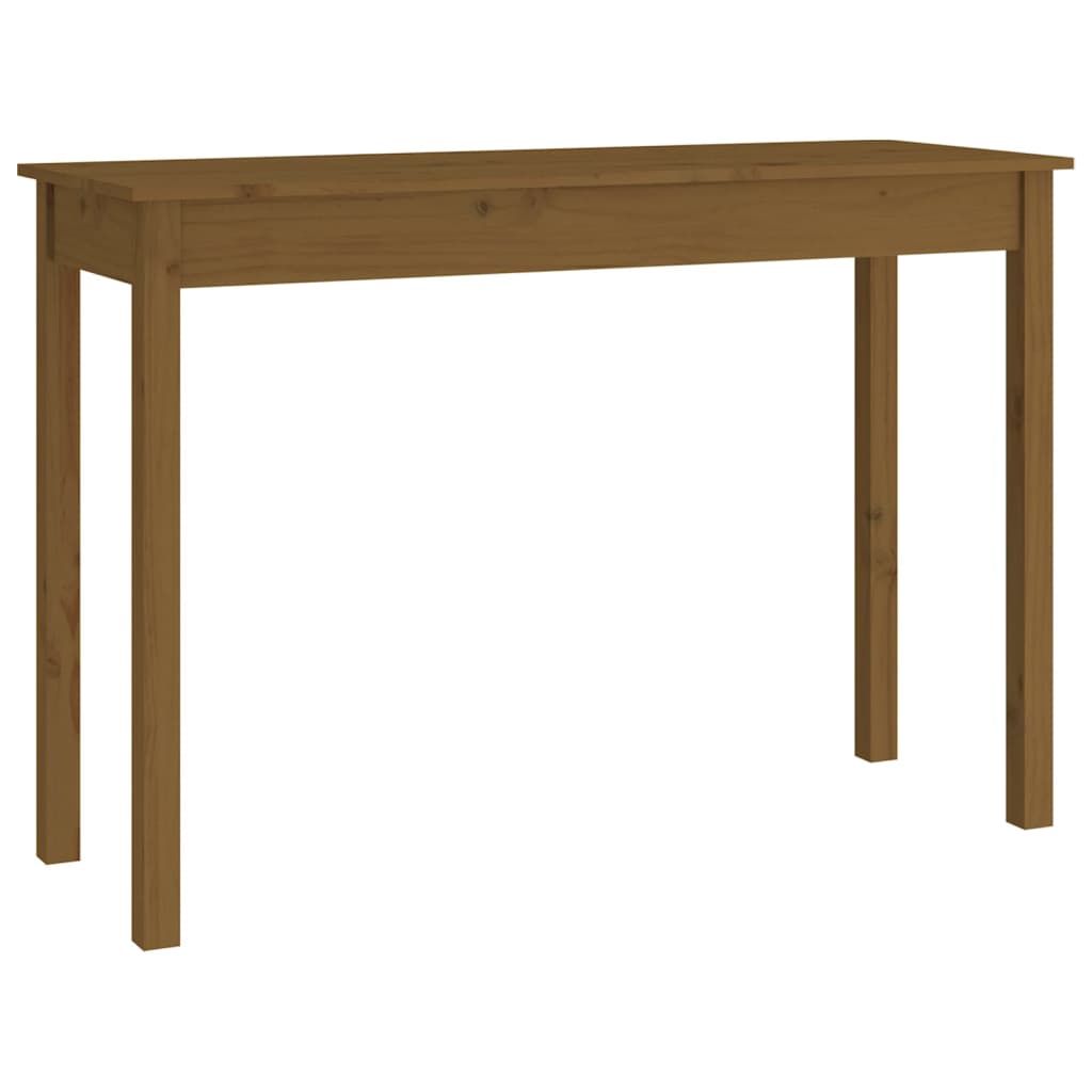 Konsolipöytä hunajanruskea 110x40x75 cm täysi mänty - Sisustajankoti.fi