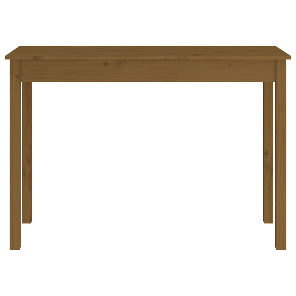 Konsolipöytä hunajanruskea 110x40x75 cm täysi mänty - Sisustajankoti.fi
