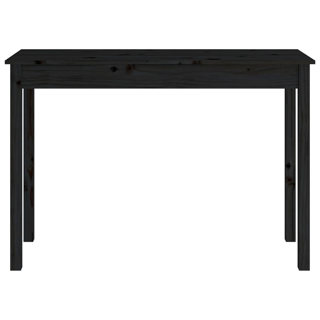 Konsolipöytä musta 110x40x75 cm täysi mänty - Sisustajankoti.fi