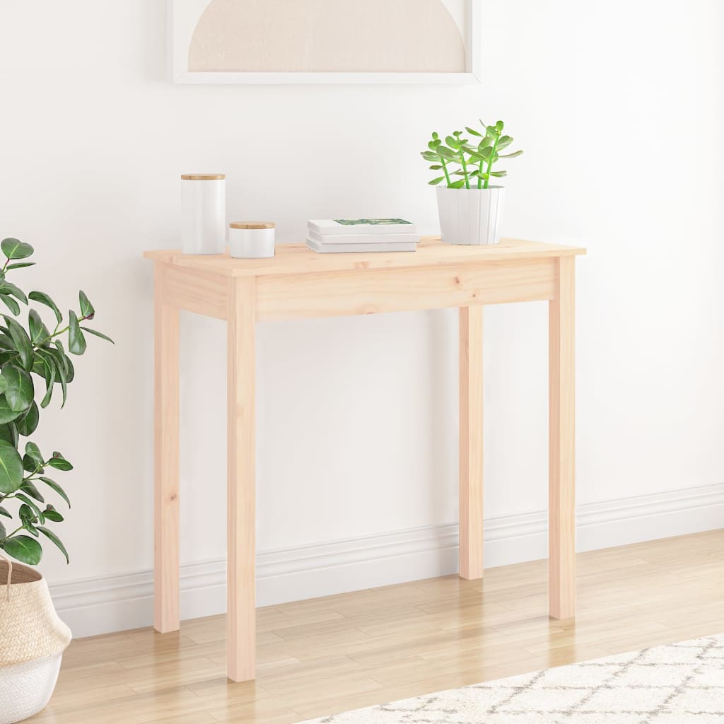 Konsolipöytä 80x40x75 cm täysi mänty - Sisustajankoti.fi