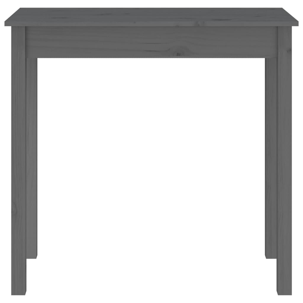 Konsolipöytä harmaa 80x40x75 cm täysi mänty - Sisustajankoti.fi