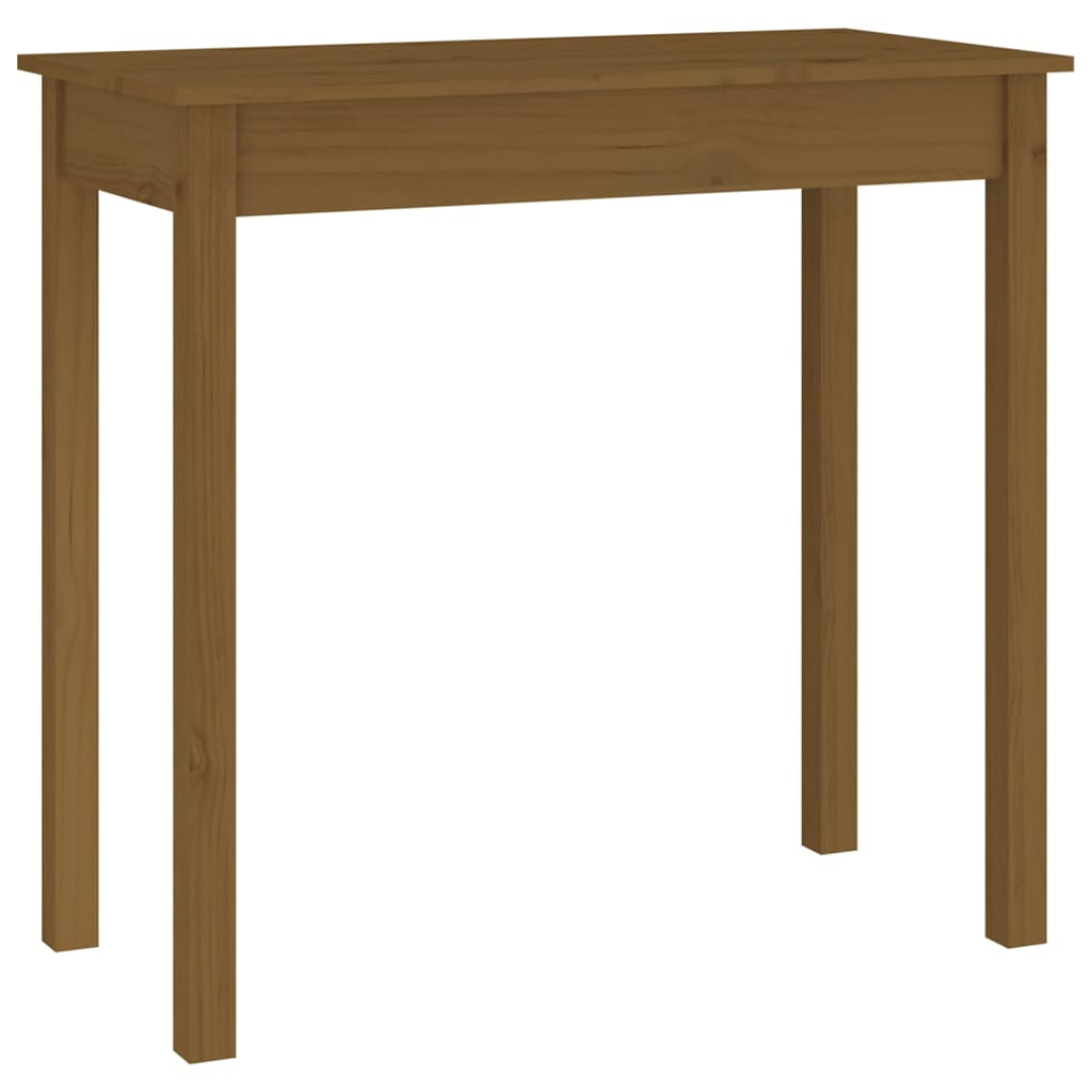 Konsolipöytä hunajanruskea 80x40x75 cm täysi mänty - Sisustajankoti.fi