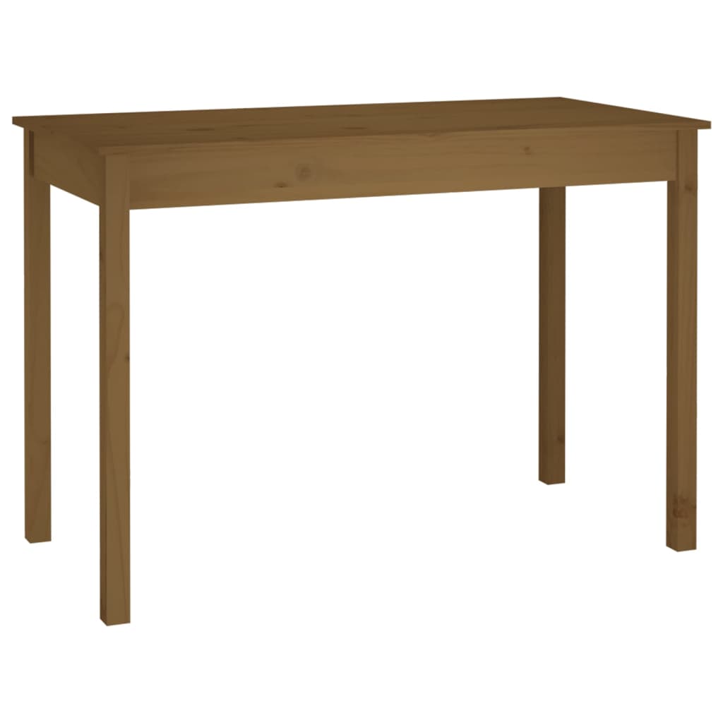 Ruokapöytä hunajanruskea 110x55x75 cm täysi mänty - Sisustajankoti.fi
