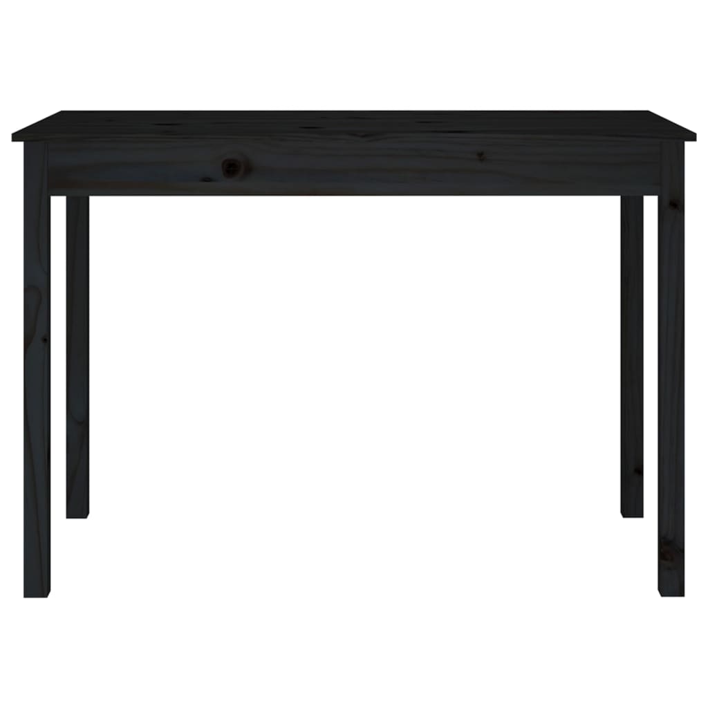 Ruokapöytä musta 110x55x75 cm täysi mänty - Sisustajankoti.fi
