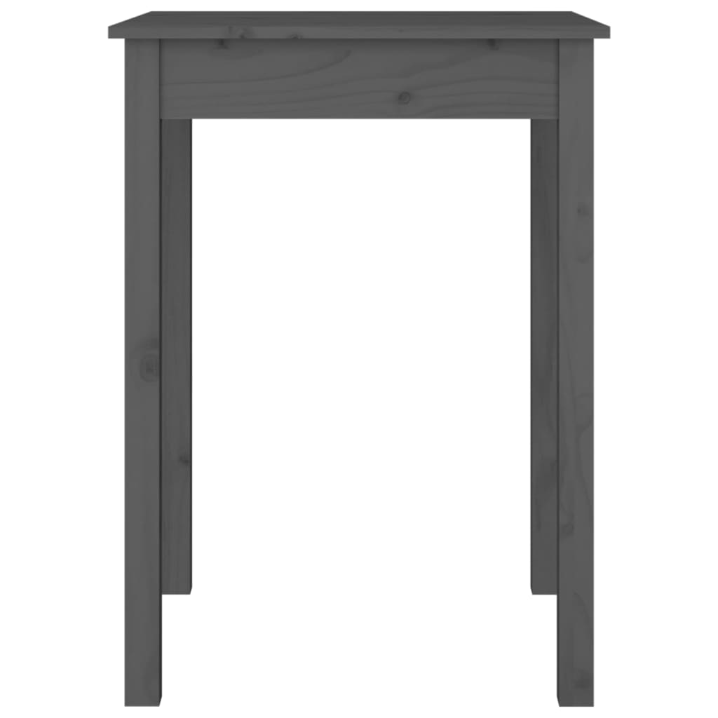 Ruokapöytä harmaa 55x55x75 cm täysi mänty - Sisustajankoti.fi