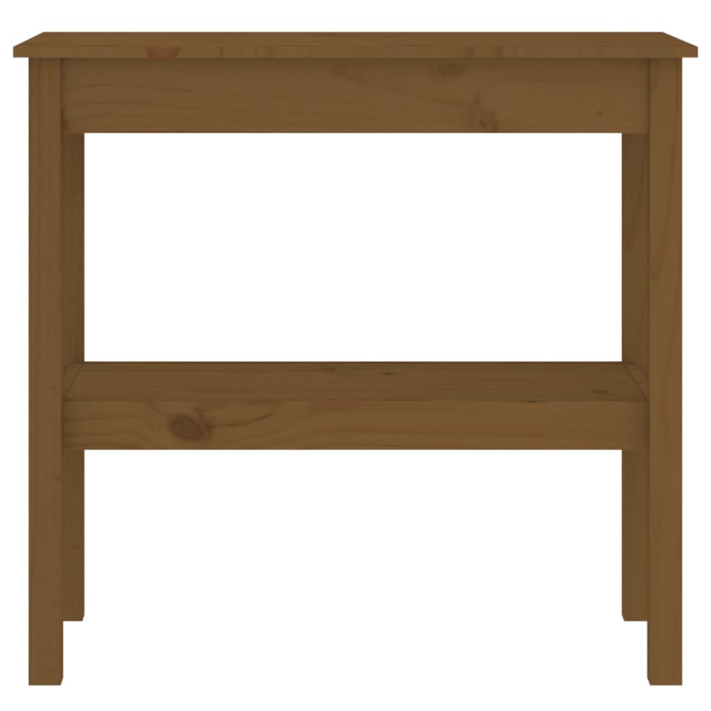 Konsolipöytä hunajanruskea 80x40x75 cm täysi mänty - Sisustajankoti.fi