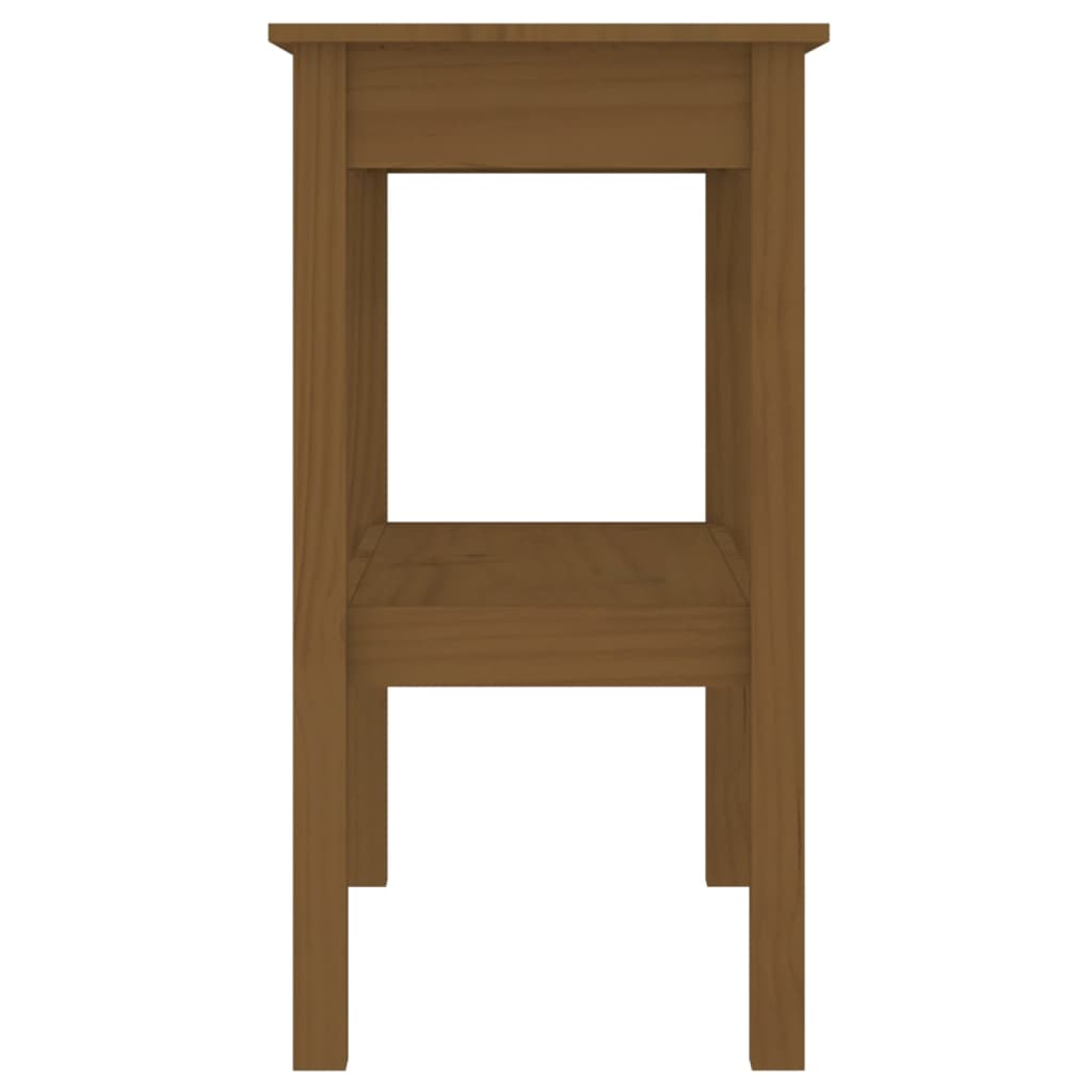 Konsolipöytä hunajanruskea 80x40x75 cm täysi mänty - Sisustajankoti.fi
